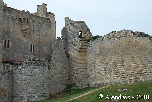 Restos de la muralla junto al castillo