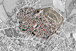Infografía del trazado de la segunda muralla