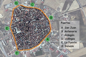 Trazado de la muralla